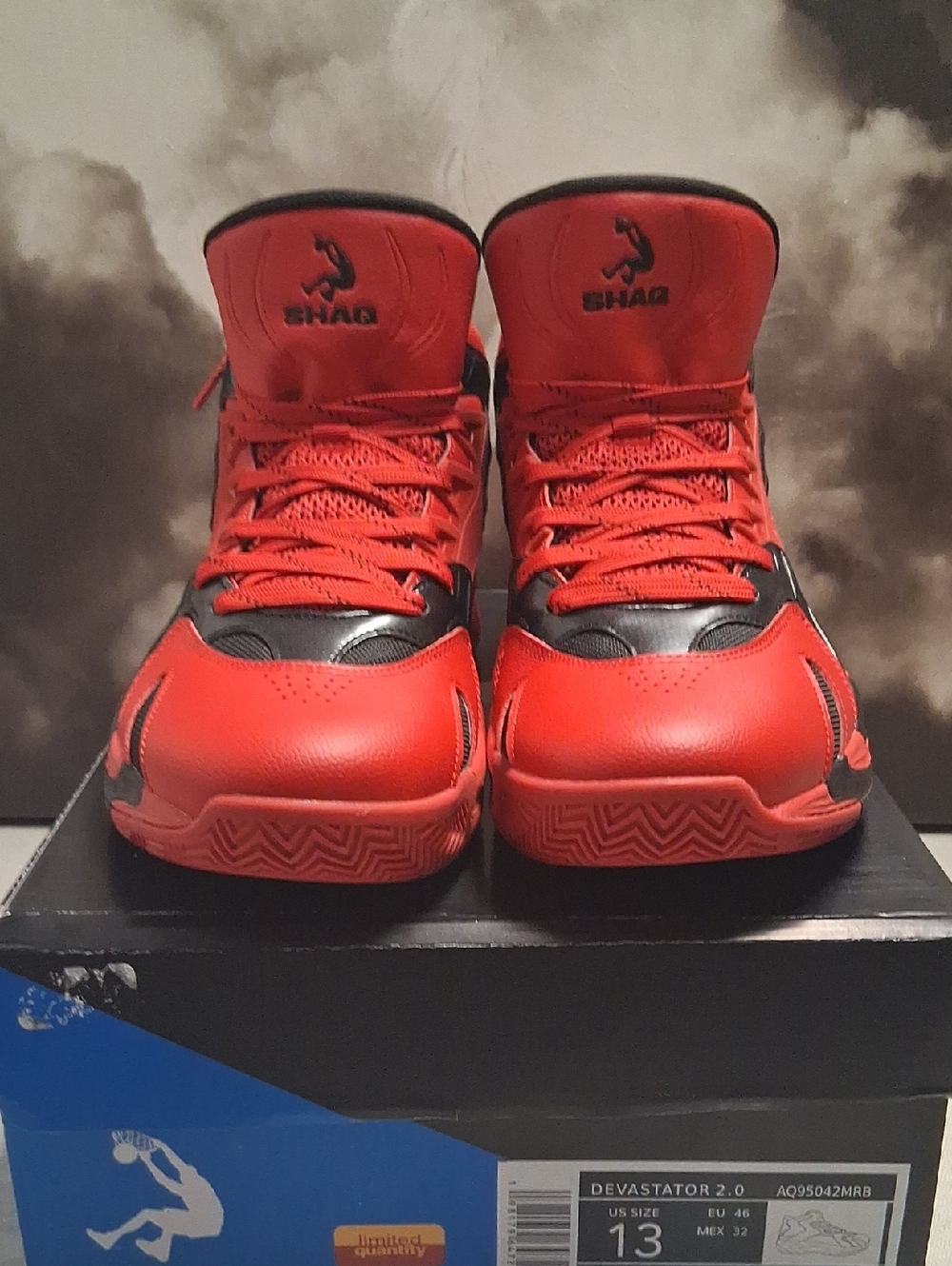 SHAQ Red Basketball Sneakers Sae 13
